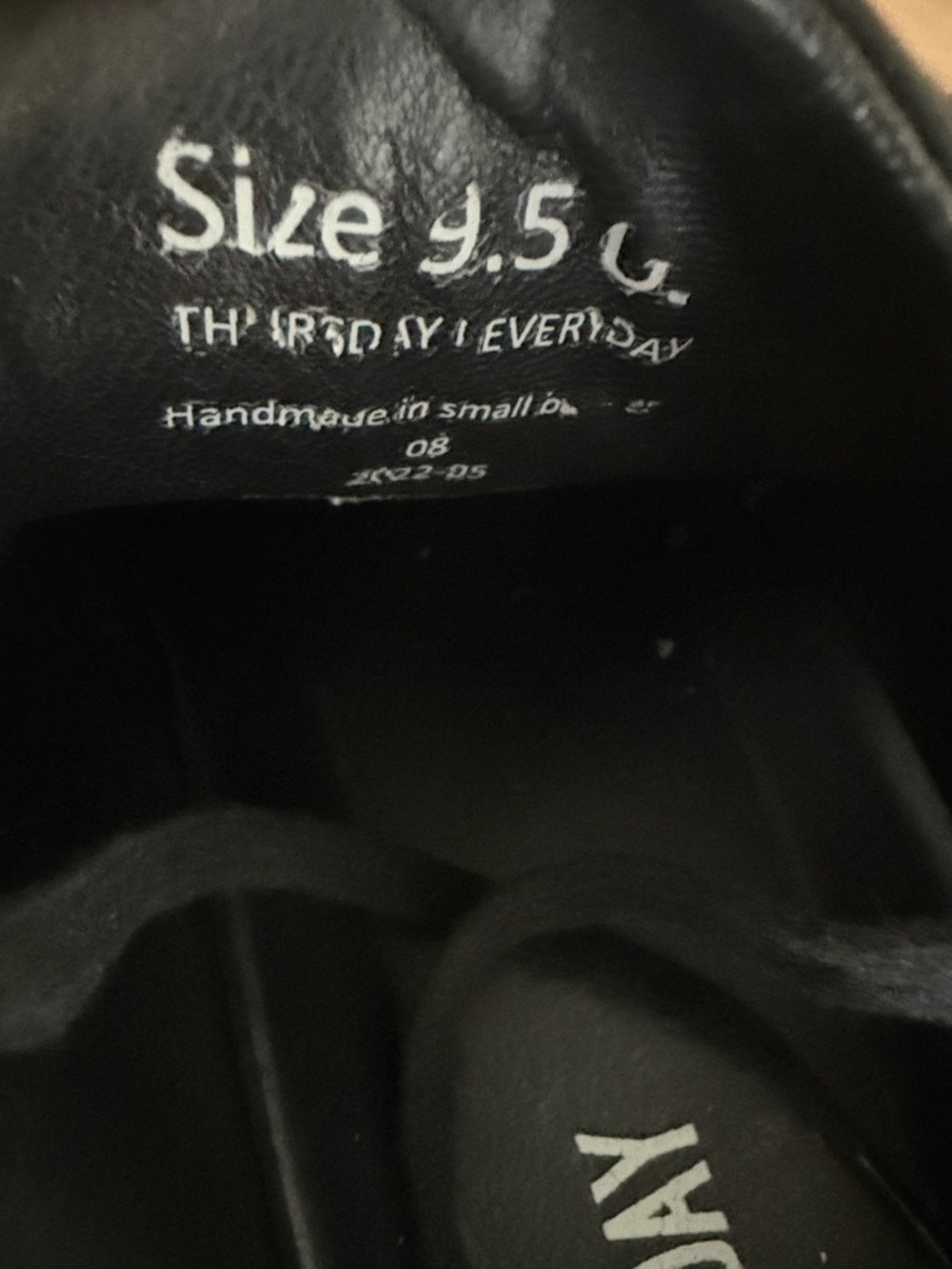 Thursday Boot Company Men's Black Vachetta Leather Low-Top Sneakers Sz 9.5 - Picture 2 of 16